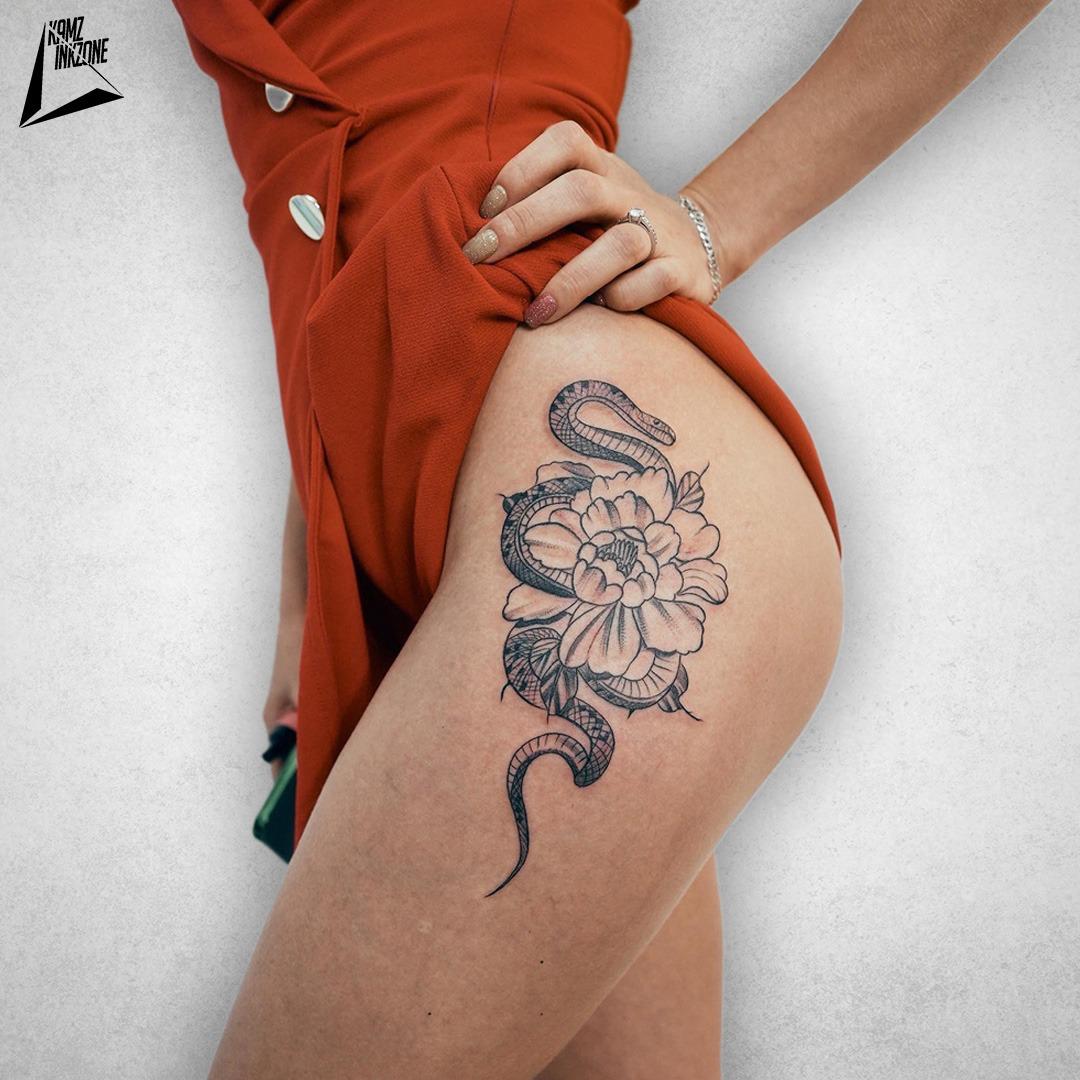 Serpent & Peony