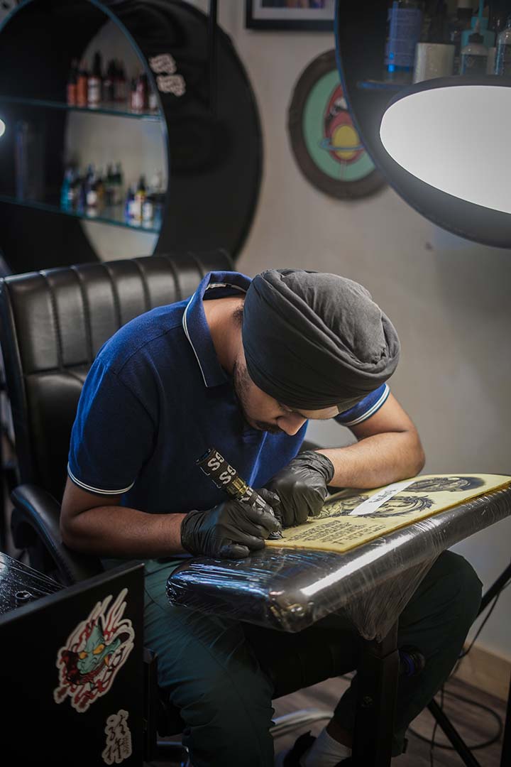 Kamz Inkzone academy student tattoo work 1