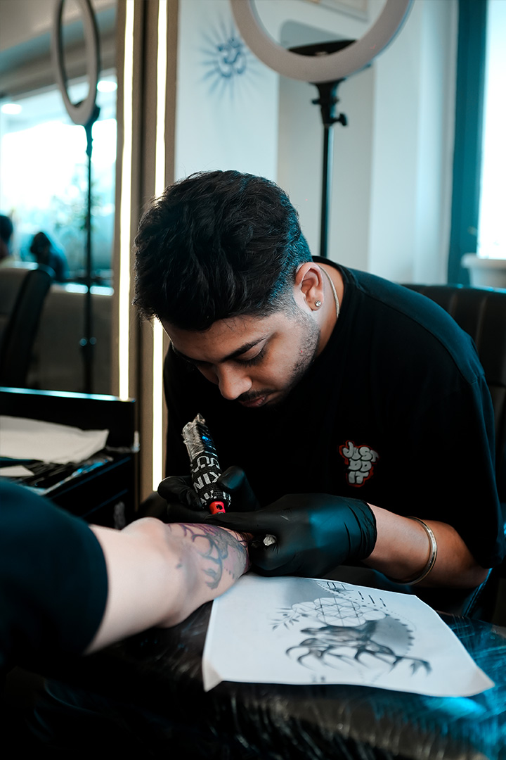 Kamz Inkzone academy student tattoo work 3