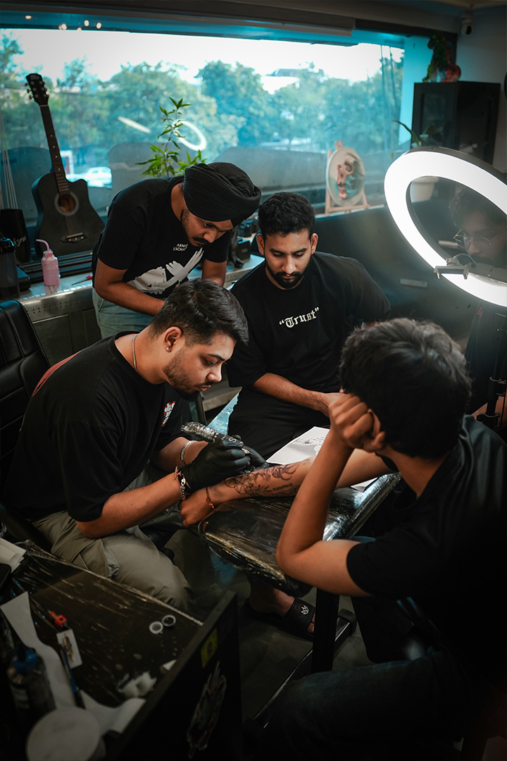 Kamz Inkzone academy student tattoo work 4