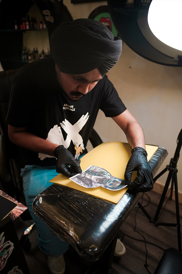 Kamz Inkzone academy student tattoo work 5