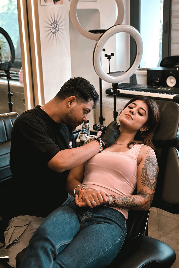Kamz Inkzone academy student tattoo work 9